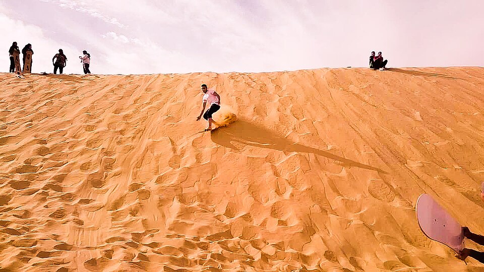 Sandboarding in Egypt